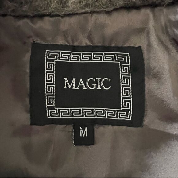 MAGIC Faux Fur Vest High Neck Color Brown Size M. - Picture 7 of 8